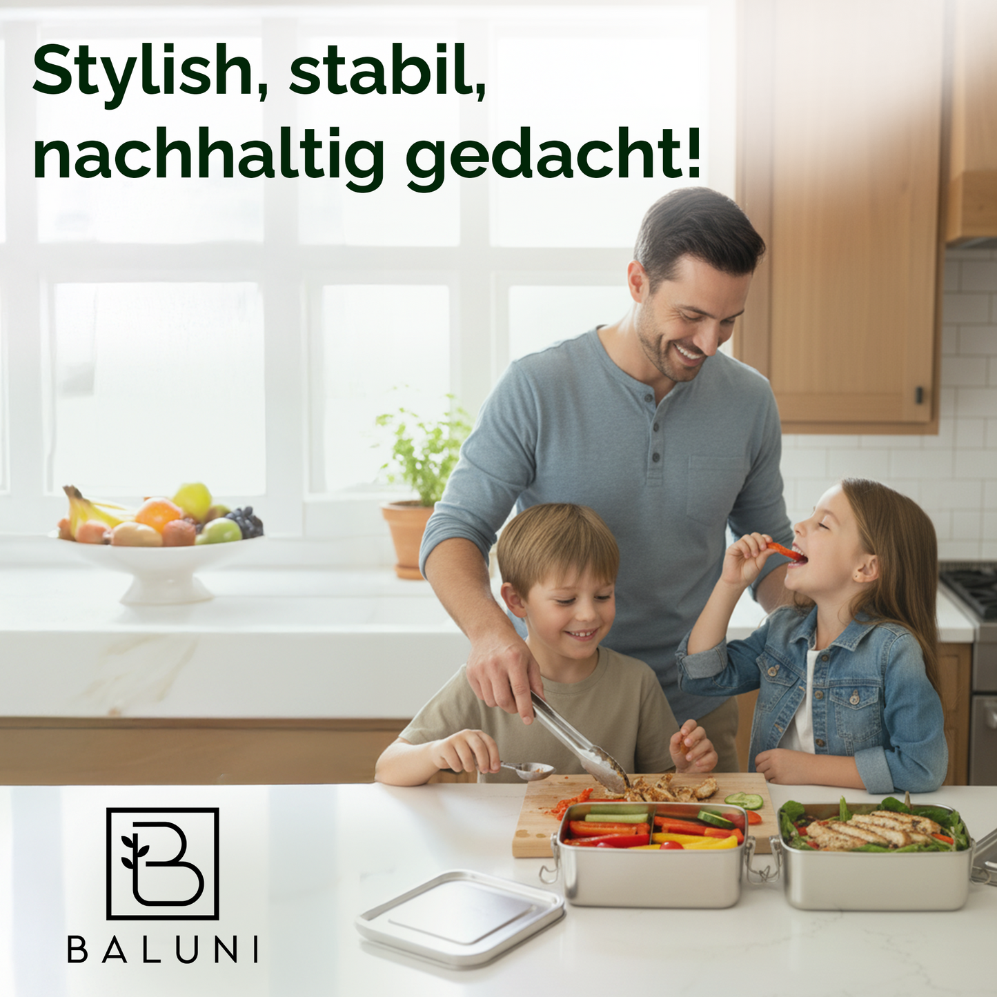 Edelstahl Brotdose – Nachhaltige Lunchbox, plastikfrei & wiederverwendbar